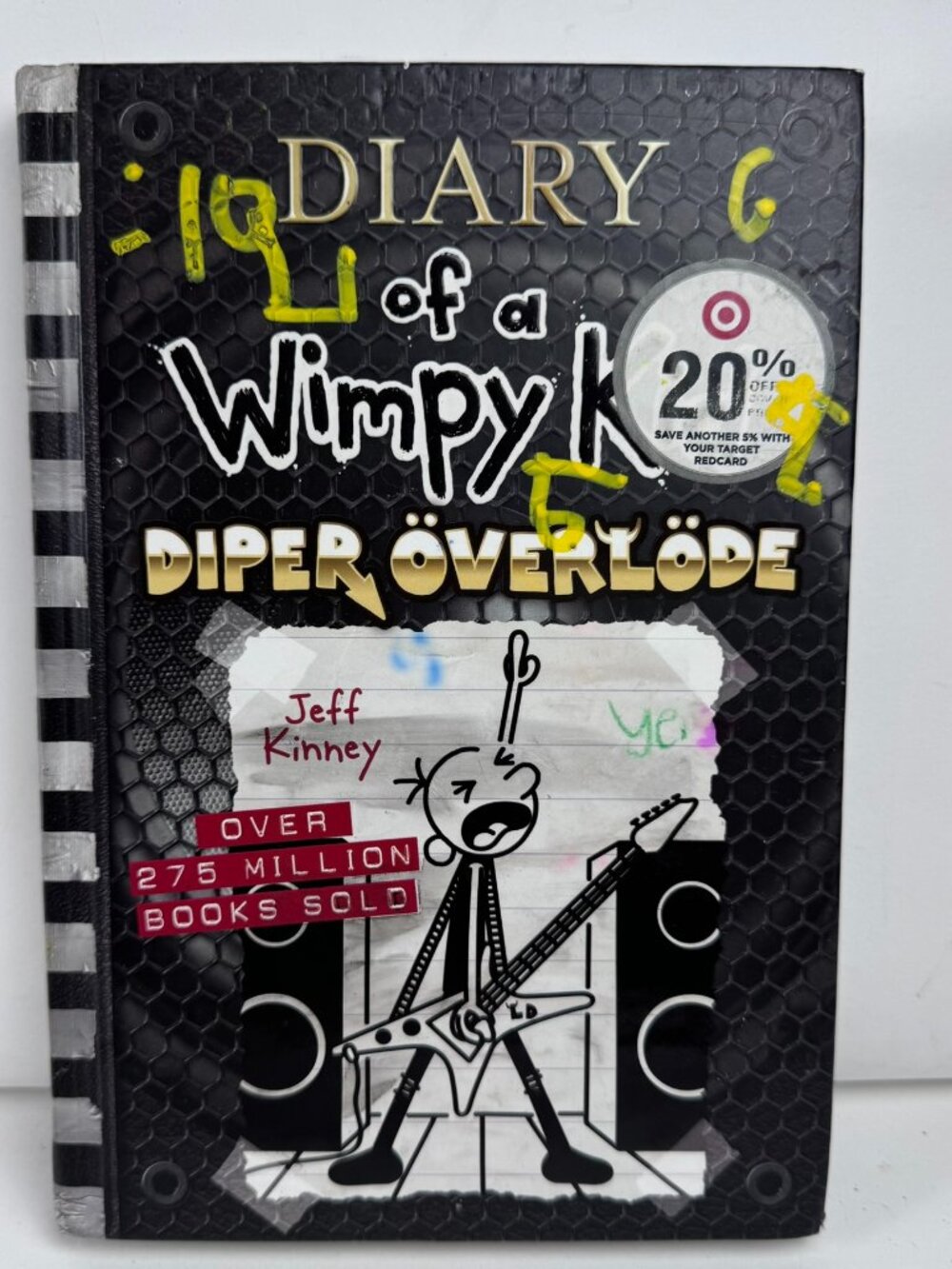Diary of a Wimpy Kid Diper Overlode Book 17 Jeff Kinney Hardcover Writing Flaw